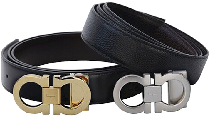 Ferragamo 黑色Gancini扣可调节皮带 3.5cm 679714-663056 Buy Ferragamo 黑色Gancini扣可调节皮带 3.5cm 679714-663056