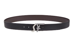 FERRAGAMO Adjustable Reversible Calf Leather Belt - Black, 3.5cm Wide 67A251-734199 FERRAGAMO Adjustable Reversible Calf Leather Belt - Black, 3.5cm Wide 67A251-734199