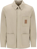 FERRAGAMO Beige Solid Logo Long-Sleeve Jacket 1438320771558 FERRAGAMO Beige Solid Logo Long-Sleeve Jacket 1438320771558