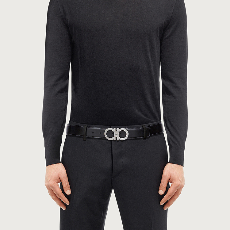 Details for 菲拉格慕黑色皮带 3.5厘米宽 679535-0644557