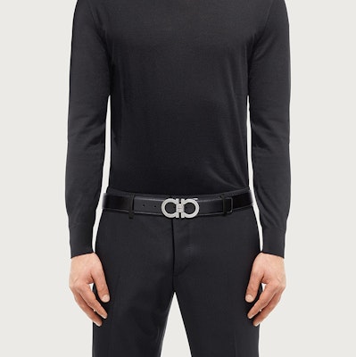 菲拉格慕黑色皮带 3.5厘米宽 679535-0644557 Details for 菲拉格慕黑色皮带 3.5厘米宽 679535-0644557