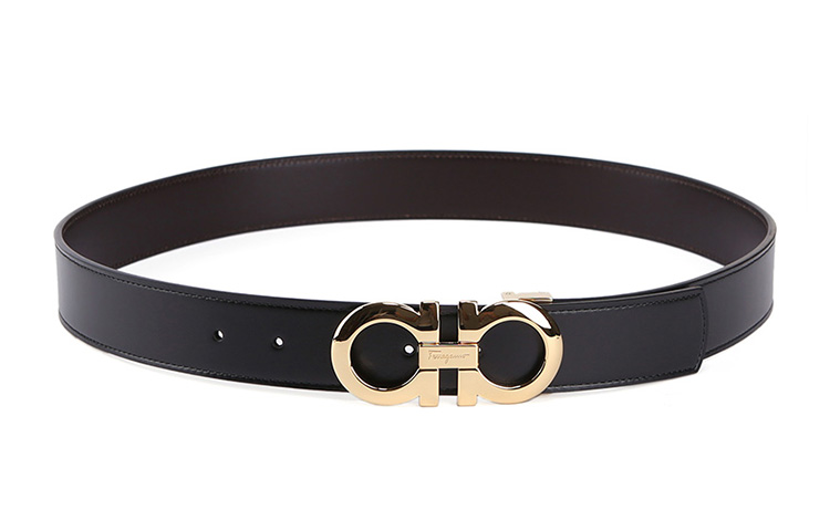 Shop Ferragamo 黑色皮带搭扣 3.5cm 675542-0586940