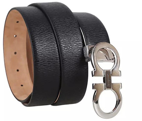 Ferragamo 黑色皮带,马蹄扣设计,宽度3.4厘米 679493-687205 Purchase Ferragamo 黑色皮带,马蹄扣设计,宽度3.4厘米 679493-687205