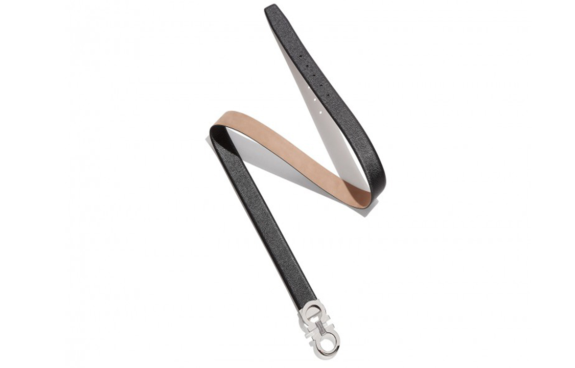 Details for Ferragamo 黑色皮带，马蹄扣设计，宽度3.4厘米 679493-687205