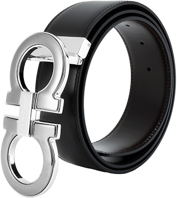 FERRAGAMO 黑色皮带,标志扣,宽度4厘米 679494-0645904 Shop FERRAGAMO 黑色皮带,标志扣,宽度4厘米 679494-0645904