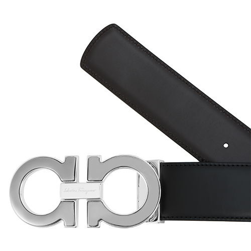 Purchase FERRAGAMO 黑色皮带，标志扣，宽度4厘米 679494-0645904
