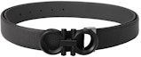 Lookbook Cinturón Reversible Ferragamo Negro de Cuero, Acabado Liso, 3.5cm de Ancho. 679939-0694745