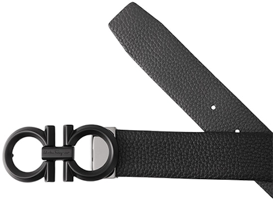 Cinturón Reversible Ferragamo Negro de Cuero, Acabado Liso, 3.5cm de Ancho. 679939-0694745 Purchase Cinturón Reversible Ferragamo Negro de Cuero, Acabado Liso, 3.5cm de Ancho. 679939-0694745