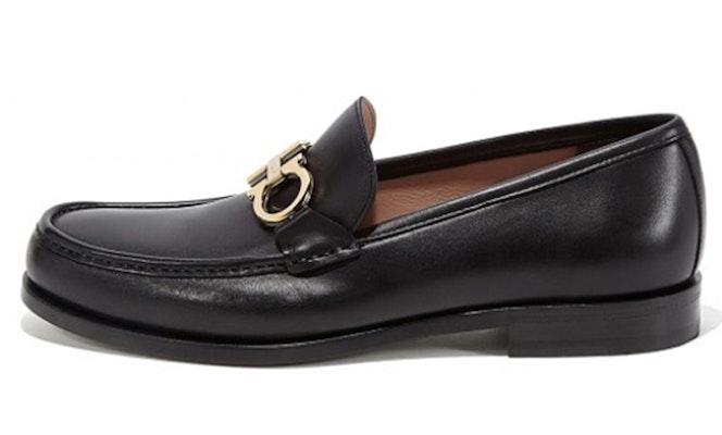 FERRAGAMO Business Casual Leather Shoes 'Double Gancini Black' 0712557 Buy FERRAGAMO Business Casual Leather Shoes 'Double Gancini Black' 0712557