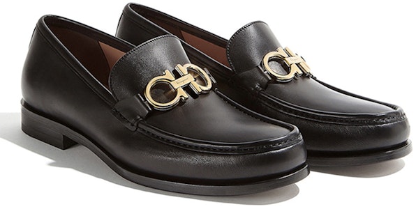 菲拉格慕 雙面馬蹄扣商務休閒皮鞋 黑色 Order 菲拉格慕 雙面馬蹄扣商務休閒皮鞋 黑色