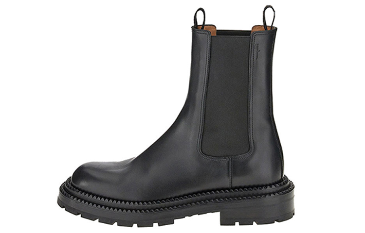 FERRAGAMO Calfskin Elastic Short Boots 'Black Fashion Casual'