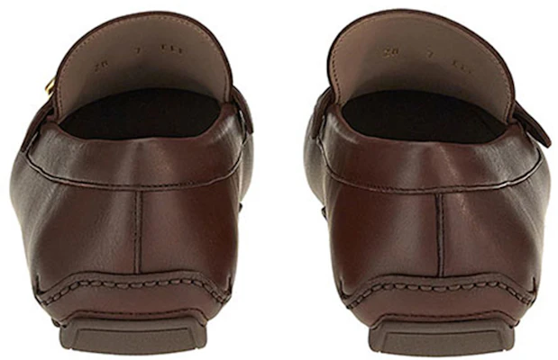 菲拉格慕金扣小牛皮莫卡辛鞋 '浅棕色' 020376-746363 Shop 菲拉格慕金扣小牛皮莫卡辛鞋 '浅棕色' 020376-746363