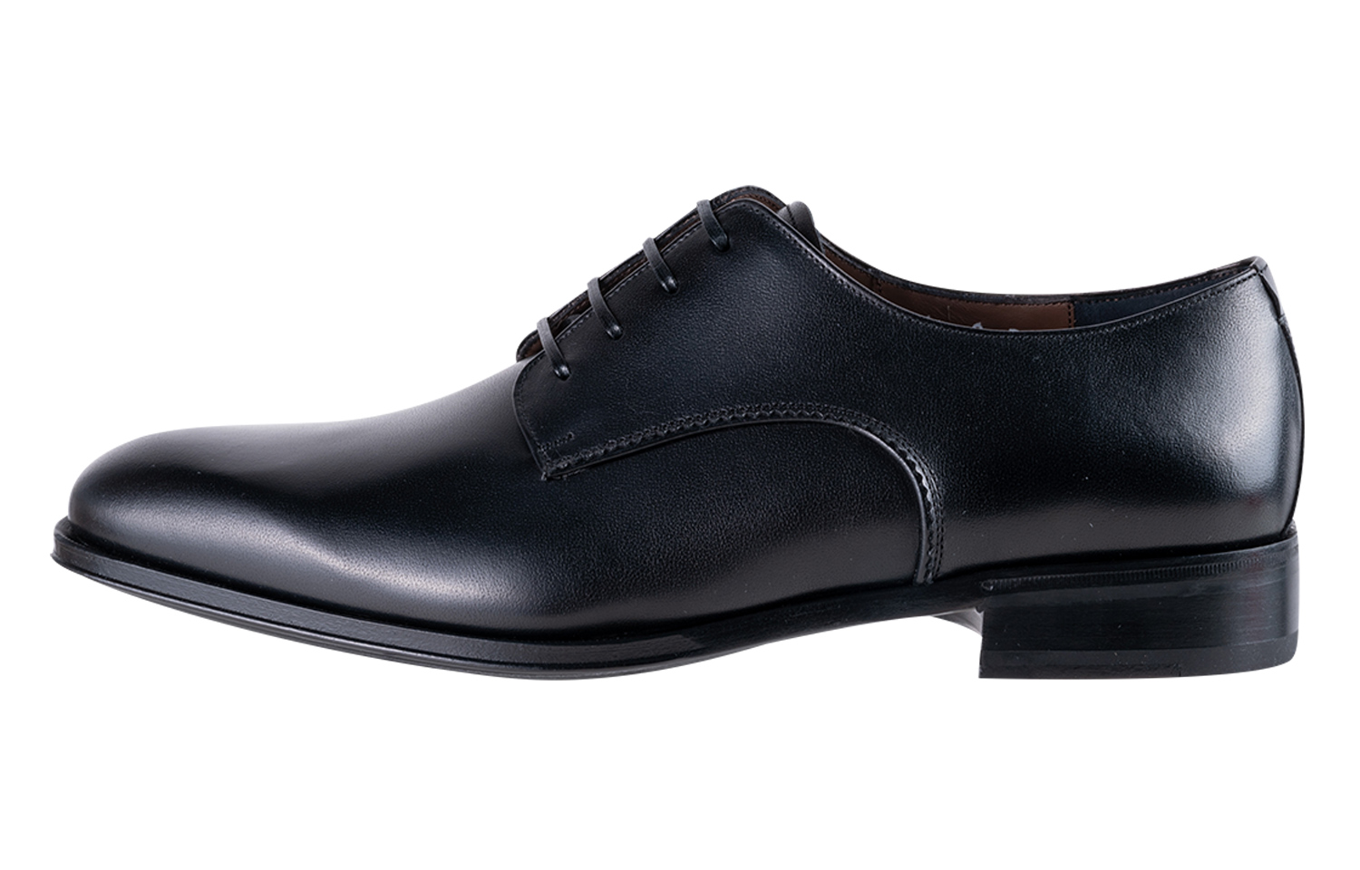 FERRAGAMO Casual Lace-Up Leather Shoe 'Black' 00940-702349