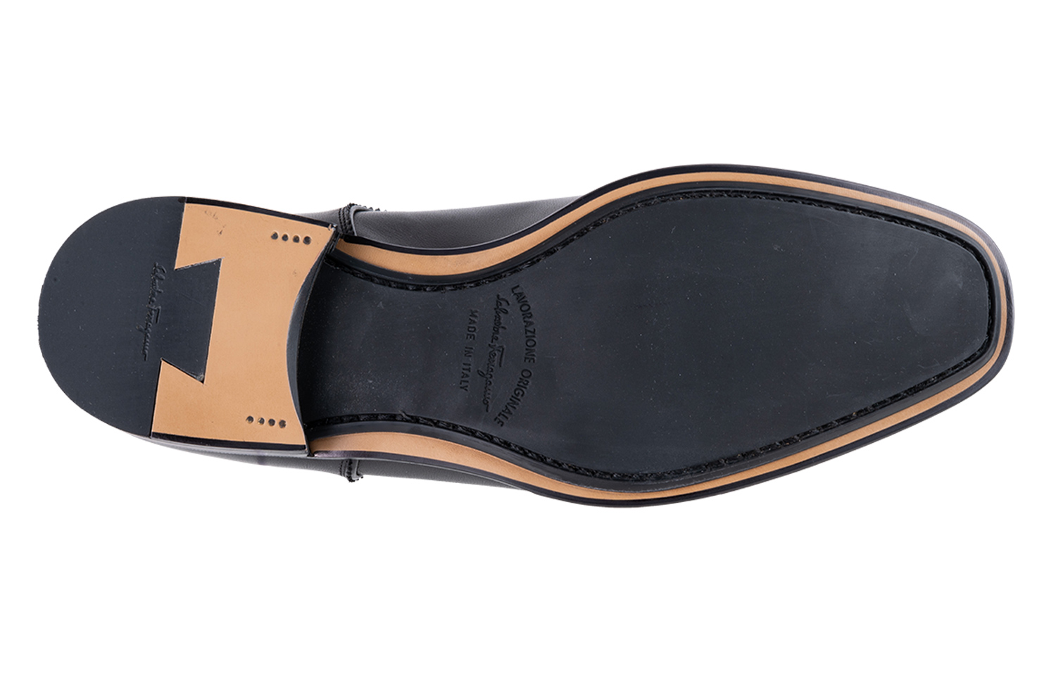 Purchase FERRAGAMO Casual Lace-Up Leather Shoe 'Black' 00940-702349