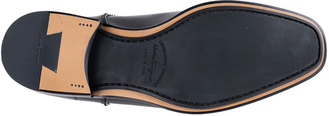 FERRAGAMO Casual Lace-Up Leather Shoe 'Black' 00940-702349 Purchase FERRAGAMO Casual Lace-Up Leather Shoe 'Black' 00940-702349