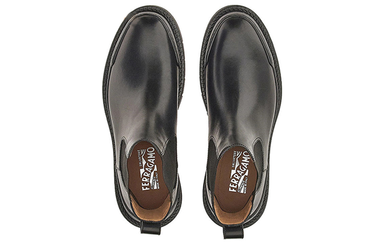 Lookbook Botas Chelsea FERRAGAMO 'Piel Negra con Elástico' 020442-745606