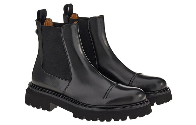 Order フェラガモ チェルシーブーツ (カーフスキン ブラック) 021224-758197