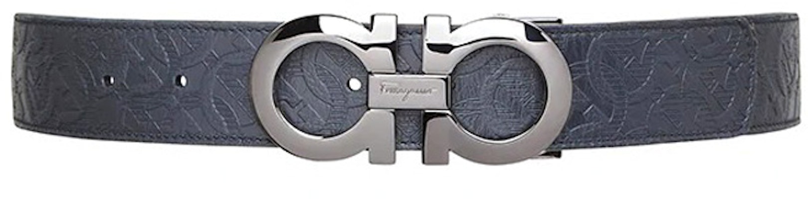 Ferragamo 经典蓝黑色皮带 3.5厘米宽 675542—0735830 Order Ferragamo 经典蓝黑色皮带 3.5厘米宽 675542—0735830