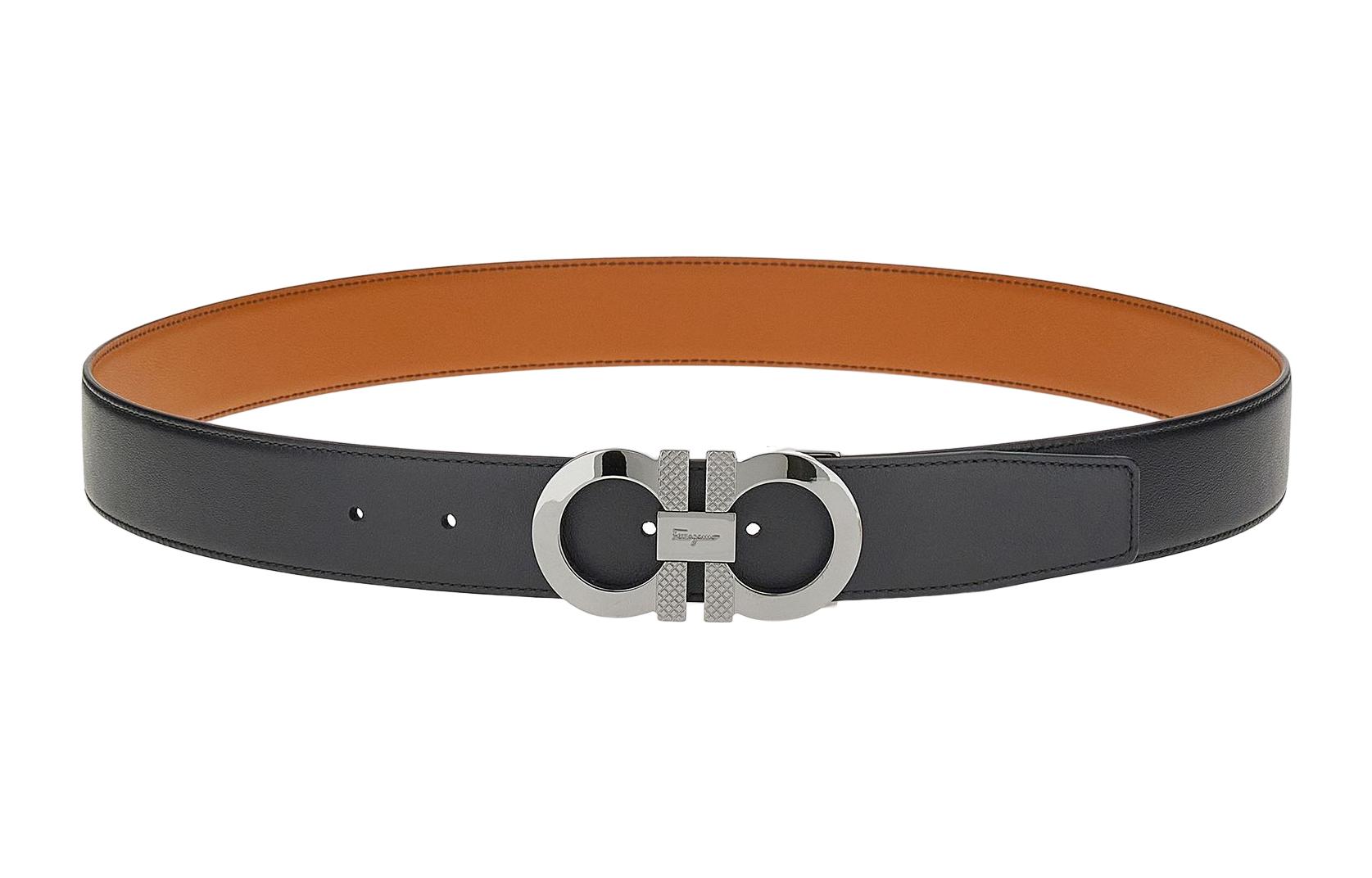 FERRAGAMO Classic Logo Smooth Buckle  Belt 3.5cm Wide. 670084-0750184 圖 3