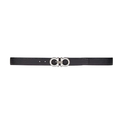 FERRAGAMO Classic Logo Smooth Buckle Leather Belt for Men, Width 3.5cm. 67A254-0734227