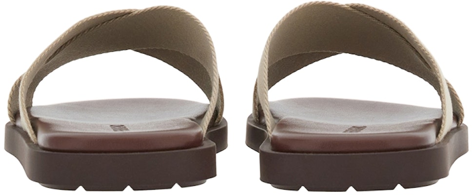 FERRAGAMO Selipar Bertali Silang 'Beige' 021675-763203 Shop FERRAGAMO Selipar Bertali Silang 'Beige' 021675-763203