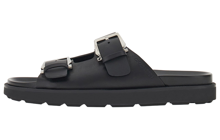 FERRAGAMO Double Gancini Buckle Slide 'Black' 021745-765031