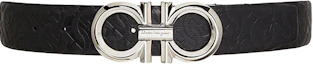 Order Ferragamo 男士压纹Gancini可调节皮带 - 宽3.5cm 679939-0746527