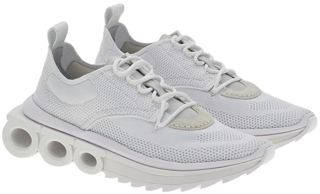 FERRAGAMO菲拉格慕 織物 糙面皮革 休閒運動鞋 男款 白色 Order FERRAGAMO菲拉格慕 織物 糙面皮革 休閒運動鞋 男款 白色