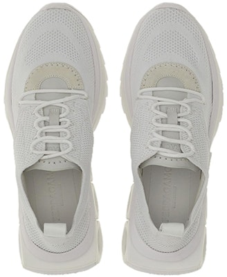 FERRAGAMO菲拉格慕 織物 糙面皮革 休閒運動鞋 男款 白色 Lookbook FERRAGAMO菲拉格慕 織物 糙面皮革 休閒運動鞋 男款 白色