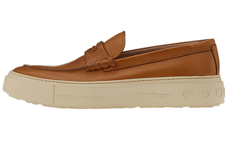 FERRAGAMO Fashion Casual Flats 'Brown'