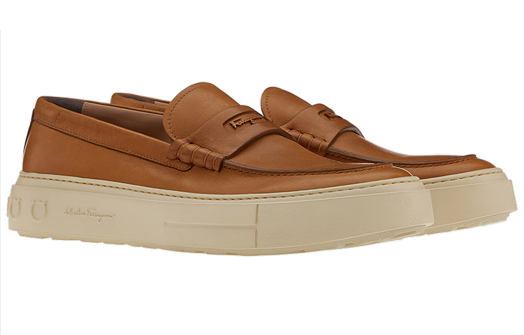 FERRAGAMO Fashion Casual Flats 'Brown' 圖 2