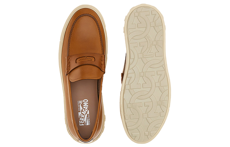 FERRAGAMO Fashion Casual Flats 'Brown' 圖 5