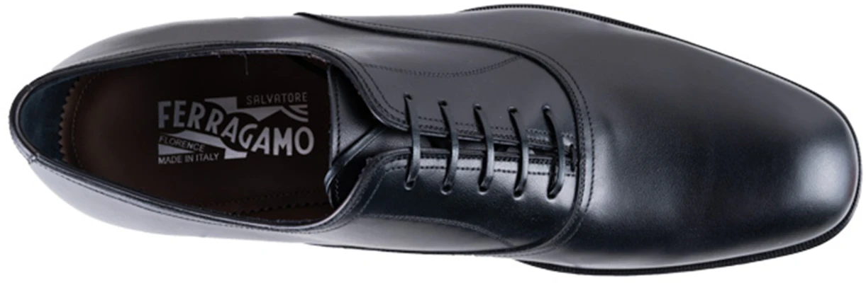 FERRAGAMO Fashion Casual Lace-Up Leather Shoes 'Black' 96924-705611 Lookbook FERRAGAMO Fashion Casual Lace-Up Leather Shoes 'Black' 96924-705611