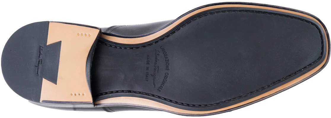 FERRAGAMO Fashion Casual Lace-Up Leather Shoes 'Black' 96924-705611 Purchase FERRAGAMO Fashion Casual Lace-Up Leather Shoes 'Black' 96924-705611