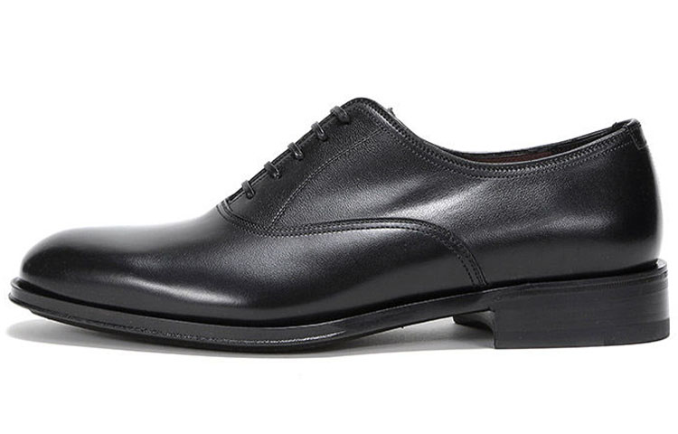 FERRAGAMO Fashion Casual Leather Sneakers 'Black'