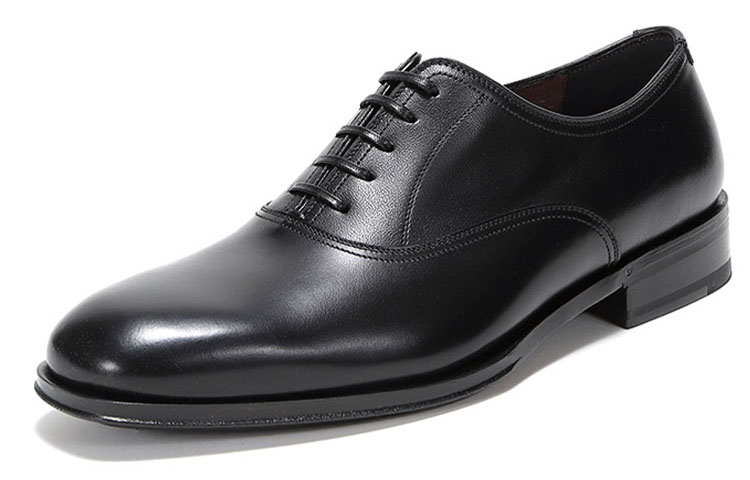 FERRAGAMO Fashion Casual Leather Sneakers 'Black' 圖 3