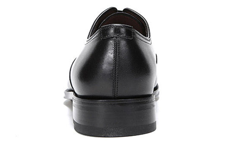 FERRAGAMO Fashion Casual Leather Sneakers 'Black' 圖 5