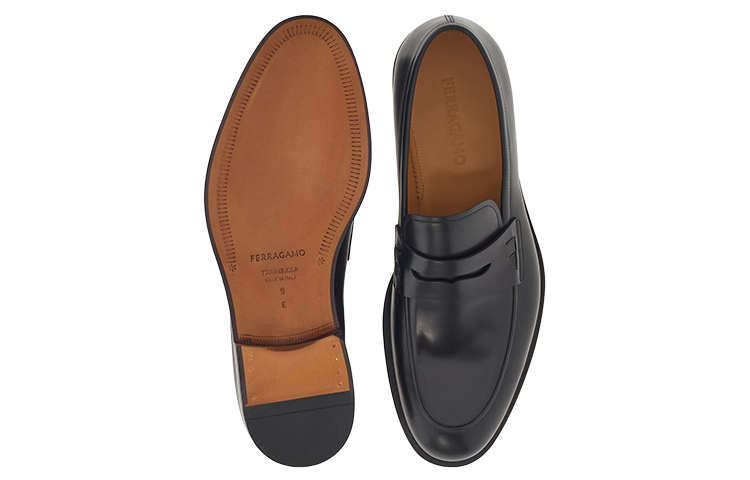 FERRAGAMO Fashion Penny Loafer 'Black' 圖 4