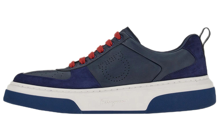 FERRAGAMO Fashion Sneakers 'Blue Leather'