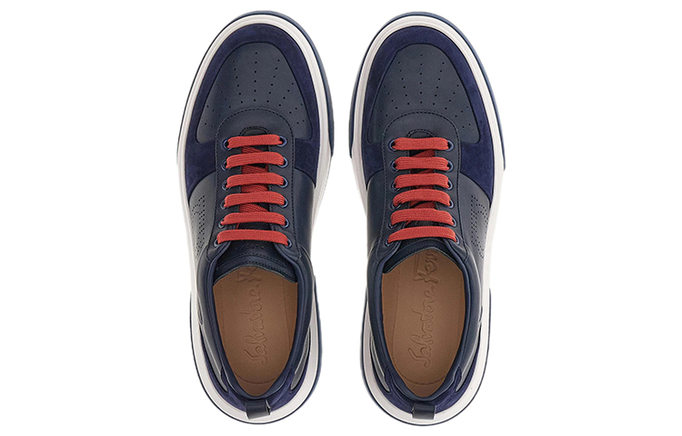 FERRAGAMO Fashion Sneakers 'Blue Leather' 圖 3