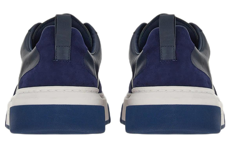 FERRAGAMO Fashion Sneakers 'Blue Leather' 圖 4
