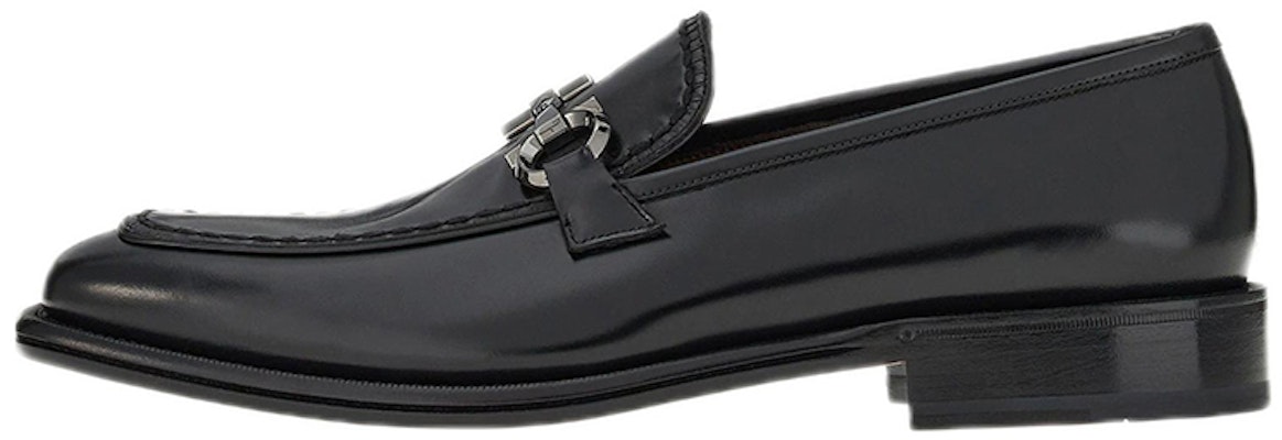 FERRAGAMO Ferragano Gancini Moccasin 'Black Calfskin' 020576-750861 Buy FERRAGAMO Ferragano Gancini Moccasin 'Black Calfskin' 020576-750861