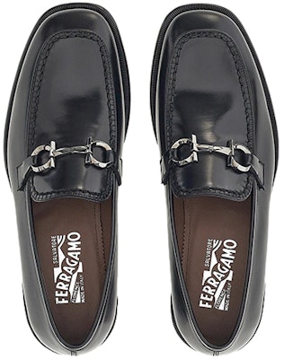 FERRAGAMO Ferragano Gancini Moccasin 'Black Calfskin' 020576-750861 Lookbook FERRAGAMO Ferragano Gancini Moccasin 'Black Calfskin' 020576-750861