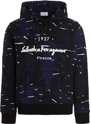 FERRAGAMO FW22 藍色塗鴉字母設計休閒衛衣 0754333GOLFOBLUE Buy FERRAGAMO FW22 藍色塗鴉字母設計休閒衛衣 0754333GOLFOBLUE