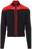 FERRAGAMO FW23 Slim-Fit Colorblock Jacket Black Long-Sleeve 765620 FERRAGAMO FW23 Slim-Fit Colorblock Jacket Black Long-Sleeve 765620