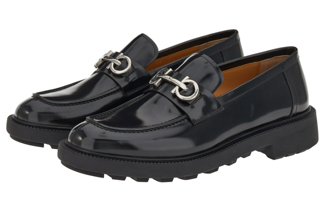 Lookbook 菲拉格慕 GALLES 男士黑色时尚休闲鞋 021141-758380