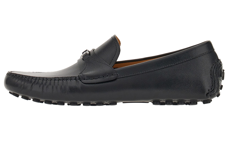 FERRAGAMO Gancini 'Black Pebble Buckle' 021654-762659