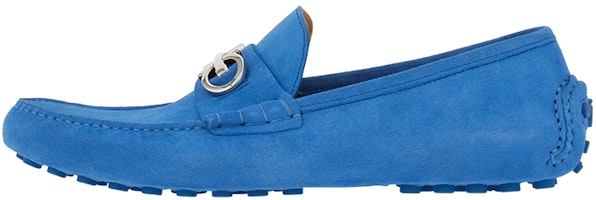 FERRAGAMO Gancini 'Blue Buckle Moccasins' 020983-762345 FERRAGAMO Gancini 'Blue Buckle Moccasins' 020983-762345