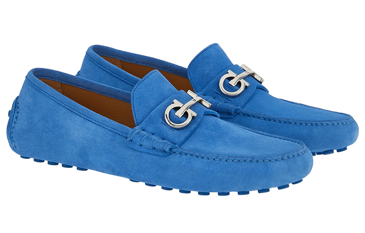 Order FERRAGAMO Gancini 'Sepatu Moccasin Gesper Biru' 020983-762345