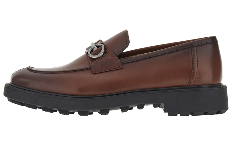 FERRAGAMO Gancini 'Brown Loafer'